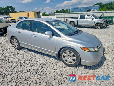 Czwarte zdjęcie samochodu z boku: 2007 HONDA CIVIC LX VIN:1HGFA15547L113073 - miniatura