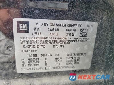 Zdjęcie 13 z 13 samochodu: 2018 BUICK ENCORE PREFERRED VIN:KL4CJASB3JB517775 - miniatura