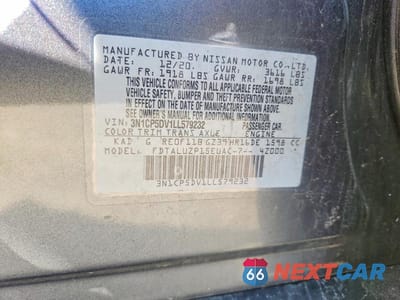 Zdjęcie 12 z 12 samochodu: 2020 NISSAN KICKS SR VIN:3N1CP5DV1LL579232 - miniatura