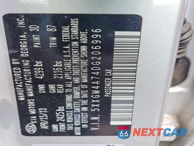 Zdjęcie 12 z 12 samochodu: 2013 KIA OPTIMA LX VIN:5XXGM4A74DG206996 - miniatura