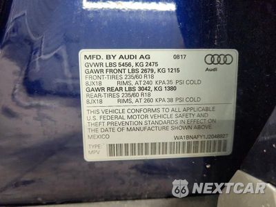 Zdjęcie 13 z 13 samochodu: 2018 AUDI Q5 PREMIUM PLUS VIN:WA1BNAFY1J2048927 - miniatura