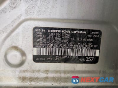 Zdjęcie 13 z 13 samochodu: 2018 MITSUBISHI OUTLANDER SPORT ES VIN:JA4AR3AW5JU013152 - miniatura