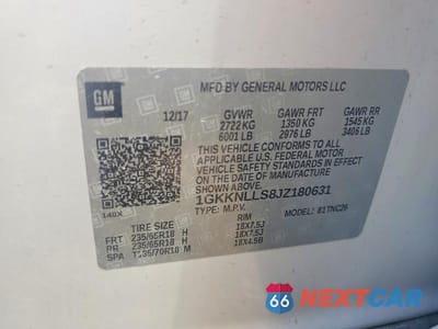 Zdjęcie 13 z 13 samochodu: 2018 GMC ACADIA VIN:1GKKNLLS8JZ180631 - miniatura