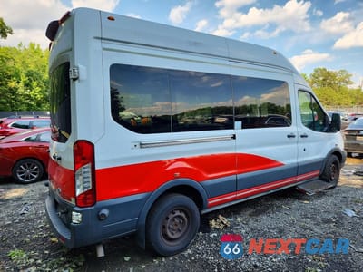 Trzecie zdjęcie samochodu z tyłu: 2018 FORD TRANSIT T-350 HANDICAP ACCESSIBLE VAN VIN:1FTBW2XM9JKB53235 - miniatura