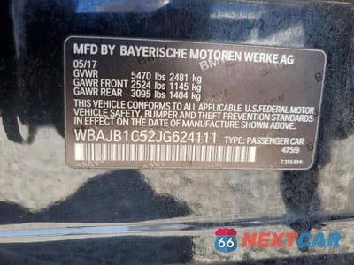 Zdjęcie 12 z 12 samochodu: 2018 BMW 530XE VIN:WBAJB1C52JG624111 - miniatura