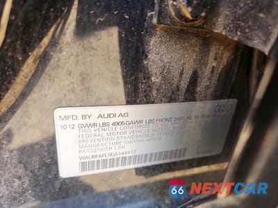 Zdjęcie 12 z 12 samochodu: 2013 AUDI A4 PREMIUM VIN:WAUBFAFL9DA144917 - miniatura