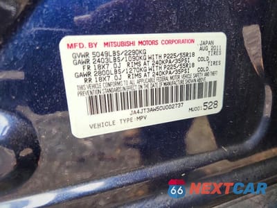 Zdjęcie 12 z 12 samochodu: 2012 MITSUBISHI OUTLANDER SE VIN:JA4JT3AW5CU002737 - miniatura