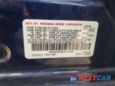 Zdjęcie 13 z 13 samochodu: 2014 MITSUBISHI OUTLANDER SE VIN:JA4AZ3A32EZ013785 - miniatura