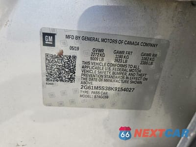 Zdjęcie 12 z 12 samochodu: 2019 CADILLAC XTS LUXURY VIN:2G61M5S38K9154027 - miniatura
