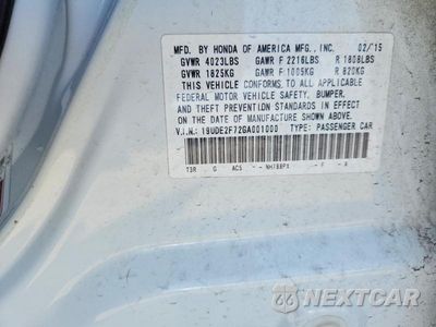 Zdjęcie 13 z 13 samochodu: 2016 ACURA ILX PREMIUM VIN:19UDE2F72GA001000 - miniatura