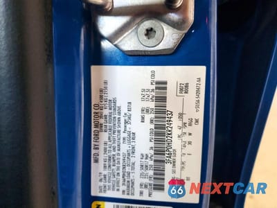 Zdjęcie 12 z 12 samochodu: 2019 FORD FUSION SE VIN:3FA6P0HD2KR249437 - miniatura
