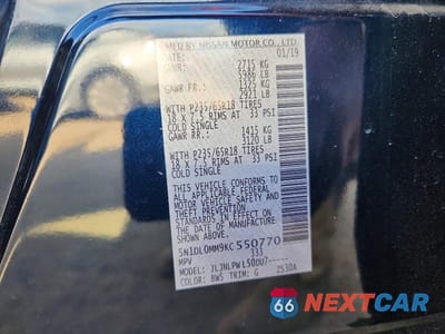 Zdjęcie 13 z 13 samochodu: 2019 INFINITI QX60 PURE VIN:5N1DL0MM9KC550770 - miniatura