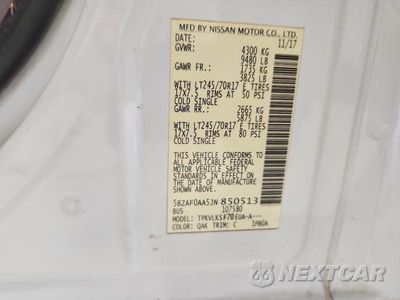 Zdjęcie 13 z 13 samochodu: 2018 NISSAN NV 3500 HD SL DELIVERY VAN VIN:5BZAF0AA5JN850513 - miniatura