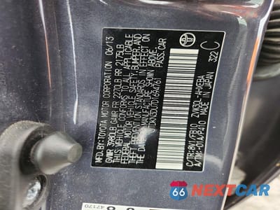 Zdjęcie 12 z 12 samochodu: 2013 TOYOTA PRIUS TWO VIN:JTDKN3DU7D1694761 - miniatura