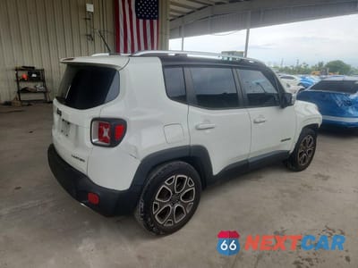 Trzecie zdjęcie samochodu z tyłu: 2016 JEEP RENEGADE LIMITED VIN:ZACCJADT8GPC86558 - miniatura