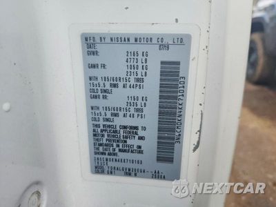 Zdjęcie 12 z 12 samochodu: 2019 NISSAN .4X2XE VIN:3N6CM0KN4KK710103 - miniatura