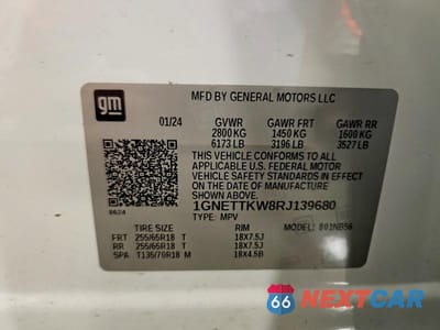 Zdjęcie 13 z 13 samochodu: 2024 CHEVROLET TRAVERSE LIMITED LS VIN:1GNETTKW8RJ139680 - miniatura