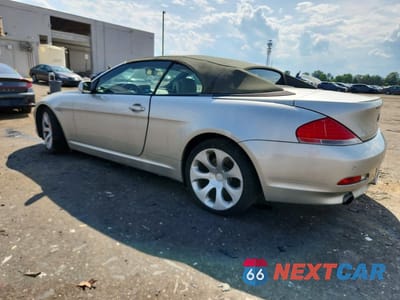Drugie zdjęcie samochodu z przodu: 2006 BMW 650 I VIN:WBAEK13406CN79029 - miniatura