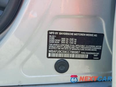 Zdjęcie 13 z 13 samochodu: 2012 BMW 550 XI VIN:WBAFU9C59CC786987 - miniatura