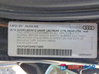 Zdjęcie 12 z 12 samochodu: 2017 AUDI A6 PREMIUM PLUS VIN:WAUF2AFC6HN013889 - miniatura