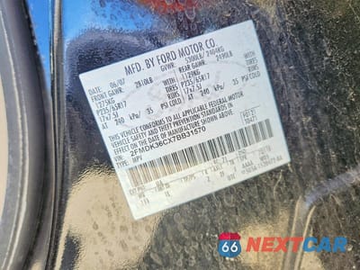 Zdjęcie 13 z 13 samochodu: 2007 FORD EDGE SE VIN:2FMDK36CX7BB31570 - miniatura