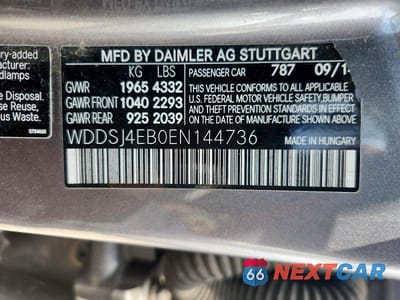 Zdjęcie 12 z 12 samochodu: 2014 MERCEDES-BENZ CLA 250 VIN:WDDSJ4EB0EN144736 - miniatura