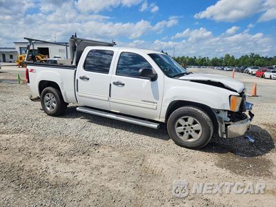 Czwarte zdjęcie samochodu z boku: 2013 GMC SIERRA K1500 SLE VIN:3GTP2VE79DG257557 - miniatura