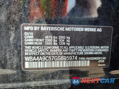 Zdjęcie 12 z 12 samochodu: 2016 BMW 428 I GRAN COUPE SULEV VIN:WBA4A9C57GG695974 - miniatura
