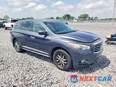 Czwarte zdjęcie samochodu z boku: 2013 INFINITI JX35 BASE VIN:5N1AL0MMXDC340233 - miniatura