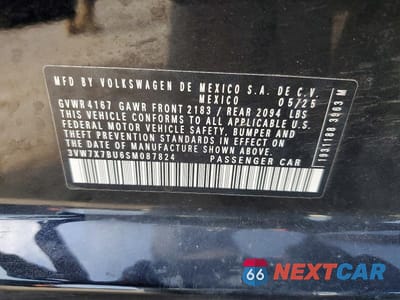 Zdjęcie 12 z 12 samochodu: 2025 VOLKSWAGEN JETTA SE VIN:3VW7X7BU6SM087824 - miniatura