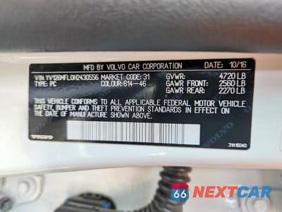 Zdjęcie 12 z 12 samochodu: 2017 VOLVO S60 VIN:YV126MFL0H2430556 - miniatura