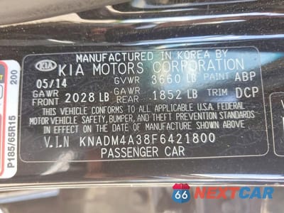 Zdjęcie 12 z 12 samochodu: 2015 KIA RIO LX VIN:KNADM4A38F6421800 - miniatura