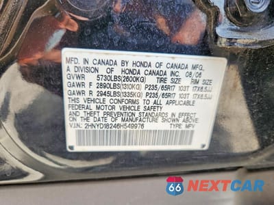 Zdjęcie 13 z 13 samochodu: 2006 ACURA MDX VIN:2HNYD18246H549976 - miniatura
