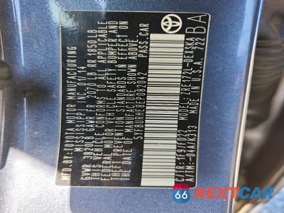Zdjęcie 12 z 12 samochodu: 2014 TOYOTA COROLLA S PLUS VIN:5YFBURHE8EP082042 - miniatura