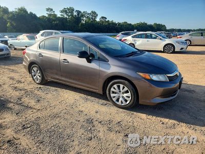 Czwarte zdjęcie samochodu z boku: 2012 HONDA CIVIC LX VIN:19XFB2F52CE080366 - miniatura