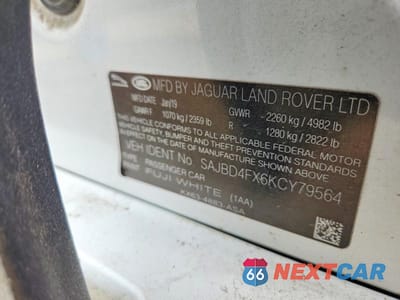 Zdjęcie 13 z 13 samochodu: 2019 JAGUAR XF PREMIUM VIN:SAJBD4FX6KCY79564 - miniatura