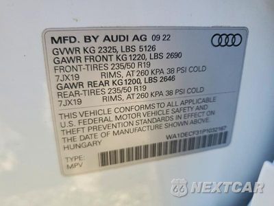 Zdjęcie 14 z 14 samochodu: 2023 AUDI Q3 PREMIUM S LINE 45 VIN:WA1DECF31P1032167 - miniatura