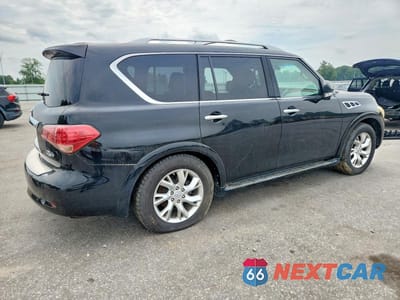 Trzecie zdjęcie samochodu z tyłu: 2012 INFINITI QX56 BASE VIN:JN8AZ2NF6C9515107 - miniatura