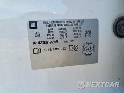 Zdjęcie 12 z 12 samochodu: 2015 CHEVROLET MALIBU 1LT VIN:1G11C5SL9FF265028 - miniatura