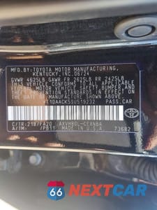 Zdjęcie 13 z 13 samochodu: 2025 TOYOTA CAMRY LE VIN:4T1DAACK5SU519232 - miniatura
