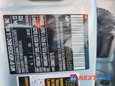 Zdjęcie 13 z 13 samochodu: 2022 MERCEDES-BENZ GLS 450 4MATIC VIN:4JGFF5KE0NA725674 - miniatura