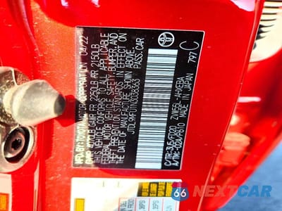 Zdjęcie 12 z 12 samochodu: 2022 TOYOTA PRIUS LE AWD-E VIN:JTDL9MFU1N3038363 - miniatura