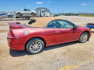 Trzecie zdjęcie samochodu z tyłu: 2001 MITSUBISHI ECLIPSE SPYDER GS VIN:4A3AE45G41E019574 - miniatura