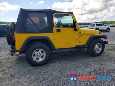 Trzecie zdjęcie samochodu z tyłu: 2001 JEEP WRANGLER / TJ SPORT VIN:1J4FA49S51P325149 - miniatura