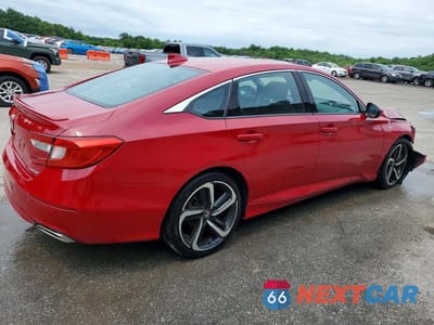 Trzecie zdjęcie samochodu z tyłu: 2020 HONDA ACCORD SPORT VIN:1HGCV1F3XLA059532 - miniatura