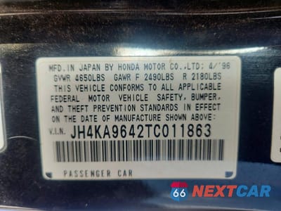 Zdjęcie 12 z 12 samochodu: 1996 ACURA 3.5RL VIN:JH4KA9642TC011863 - miniatura