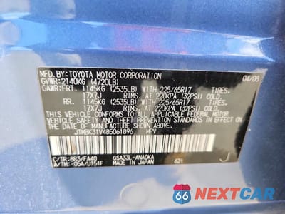 Zdjęcie 13 z 13 samochodu: 2008 TOYOTA RAV4 LIMITED VIN:JTMBK31V485061896 - miniatura