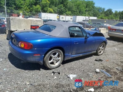 Trzecie zdjęcie samochodu z tyłu: 1999 MAZDA MX-5 MIATA VIN:JM1NB3539X0133743 - miniatura