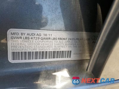 Zdjęcie 12 z 12 samochodu: 2012 AUDI A4 PREMIUM VIN:WAUAFAFL3CN012027 - miniatura
