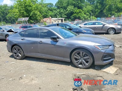 Czwarte zdjęcie samochodu z boku: 2022 ACURA TLX TECH A VIN:19UUB5F54NA005443 - miniatura